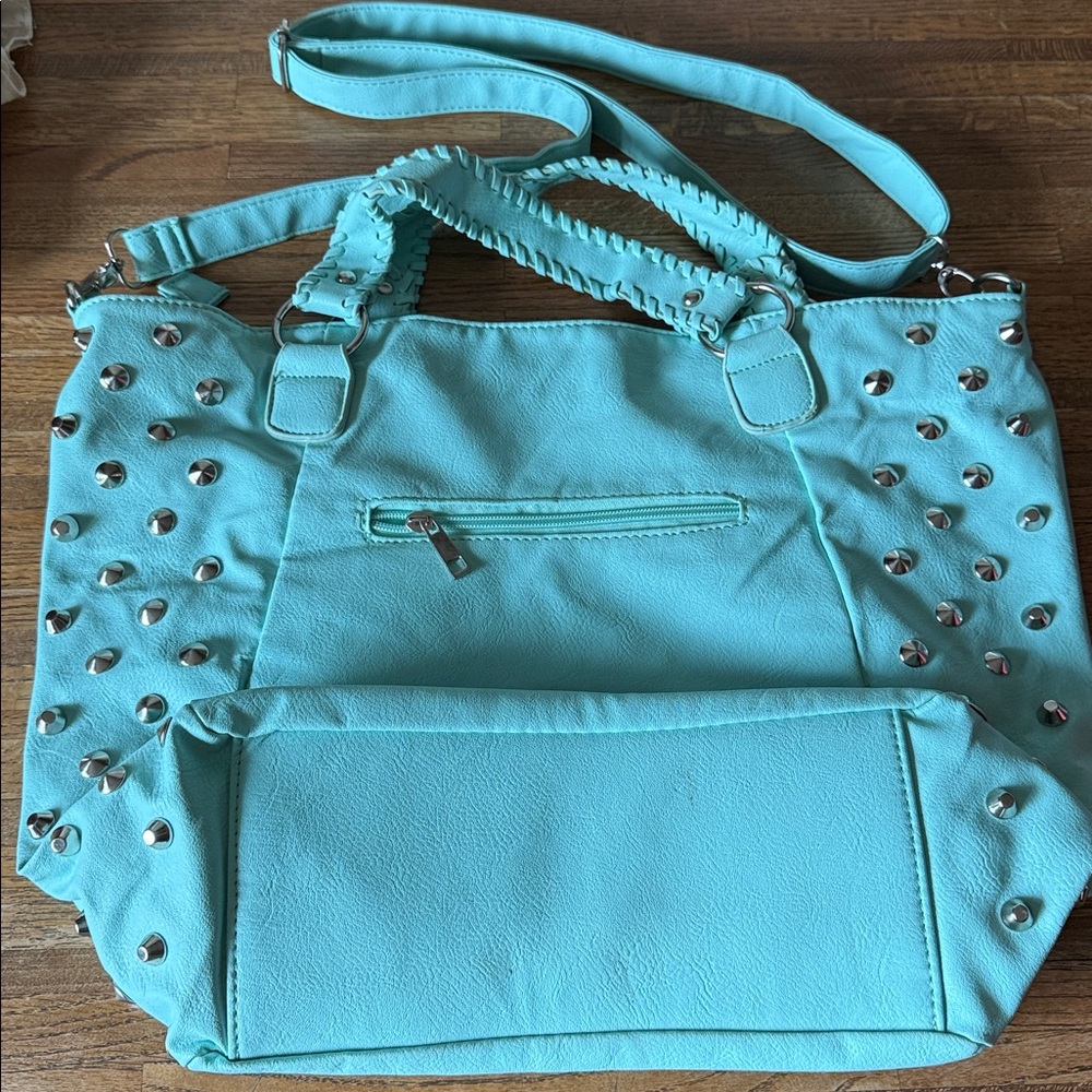 FIFTIES COLOR STUDDED PURSE! ROCKABILLY